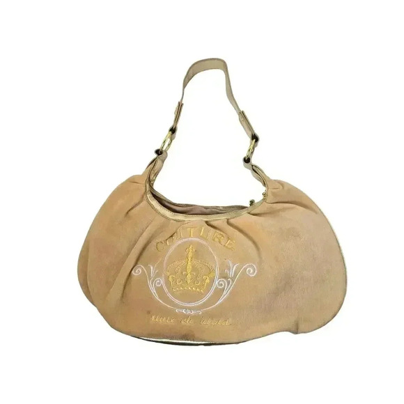 Vintage Juicy Couture Velour Satchel Yellow - Picture 1 of 7